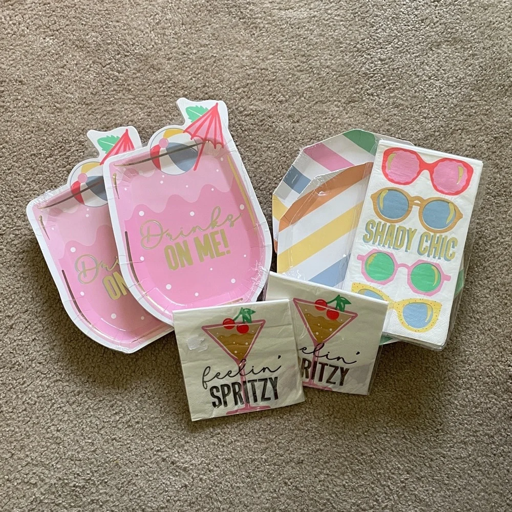Summer Disposable Party Supplies Set